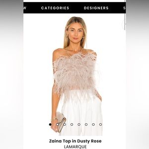 Revolve feather top🩷